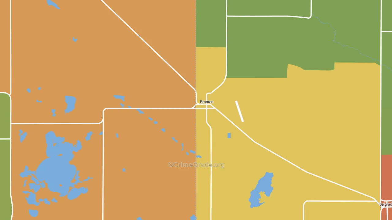 56316, MN Map of Drug-Related Crime Rates