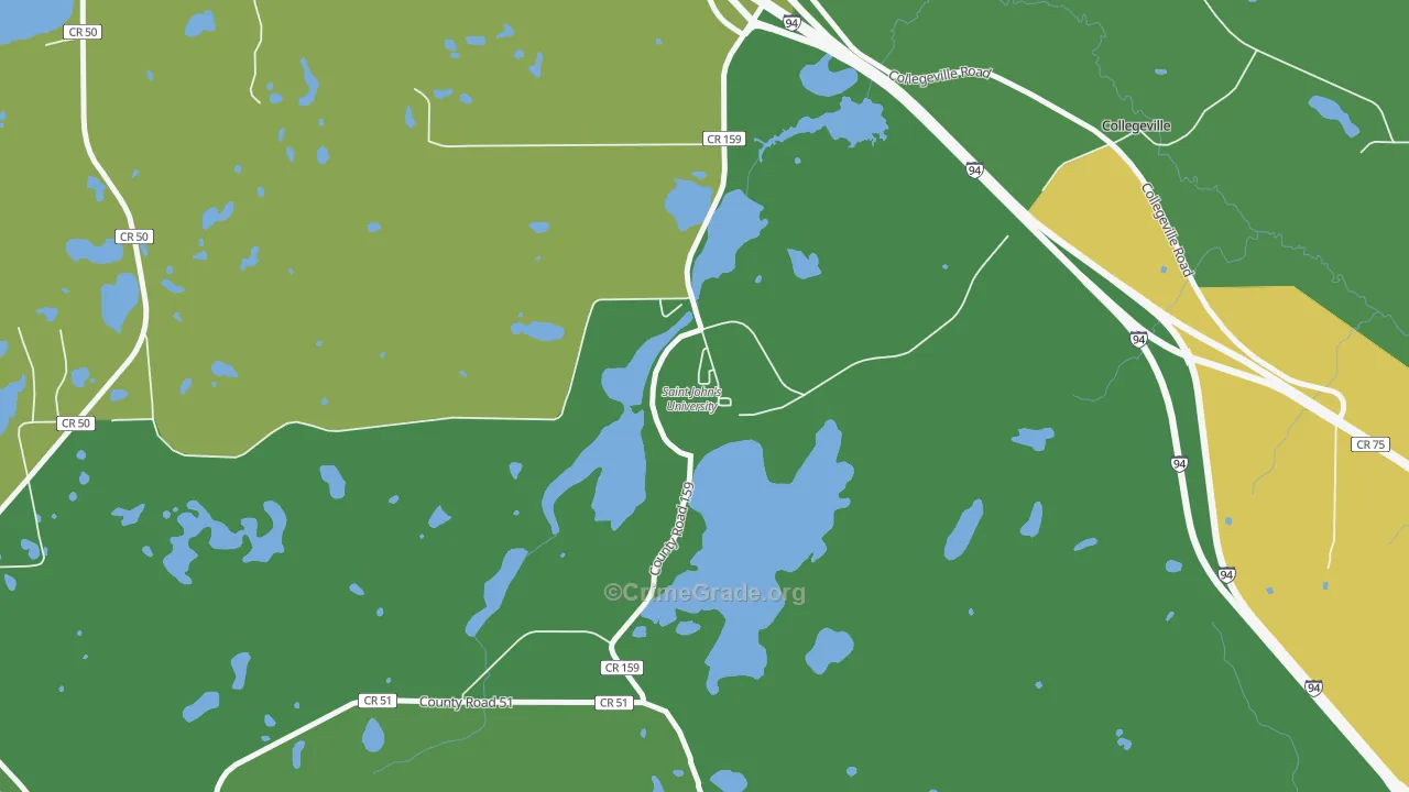 56321, MN Map of Drug-Related Crime Rates