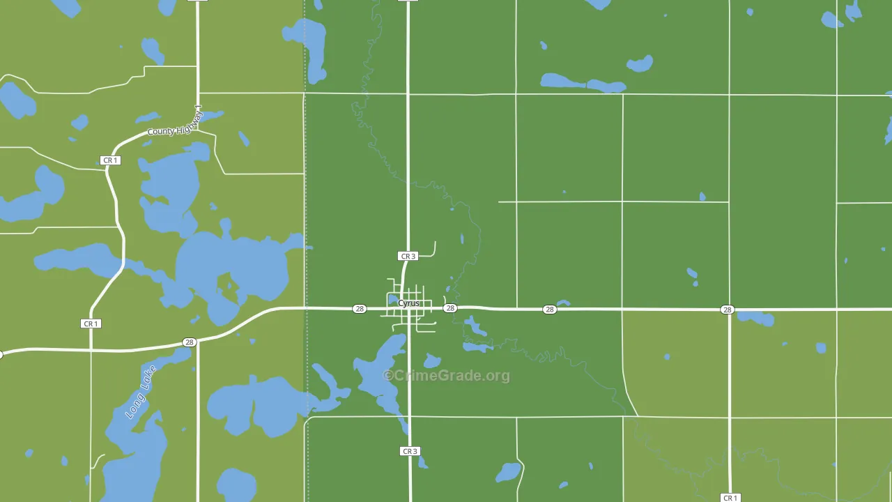 56323, MN Map of Drug-Related Crime Rates