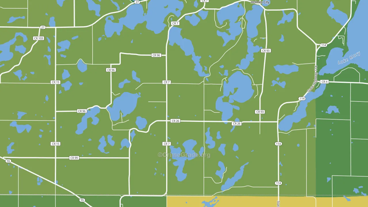 56327, MN Map of Drug-Related Crime Rates