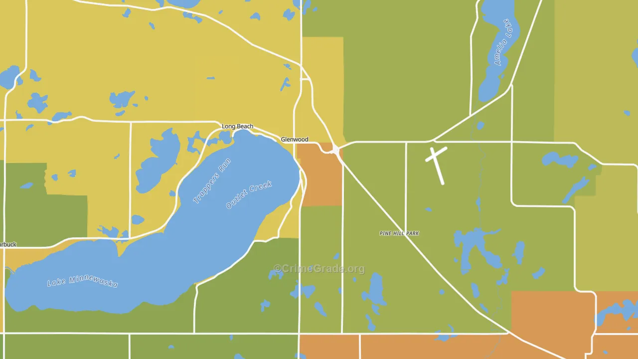 56334, MN Map of Drug-Related Crime Rates