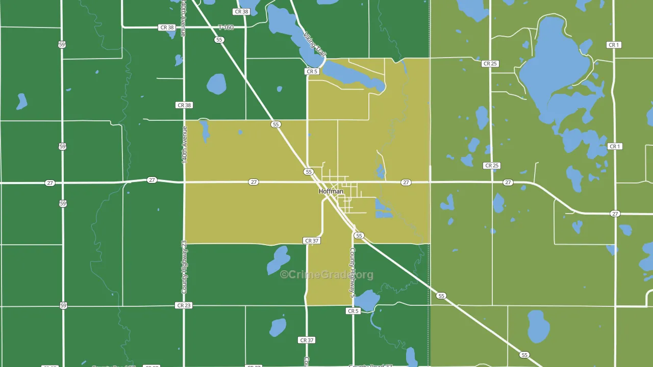 56339, MN Map of Drug-Related Crime Rates