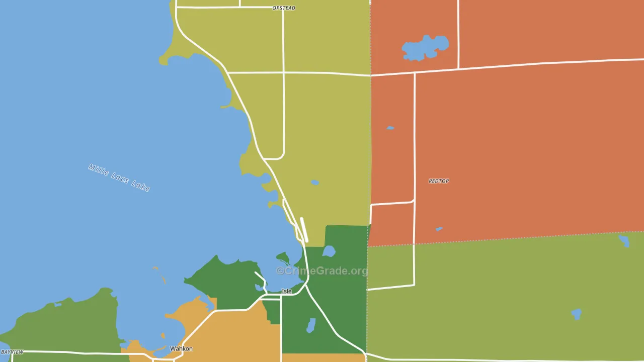 56342, MN Map of Drug-Related Crime Rates