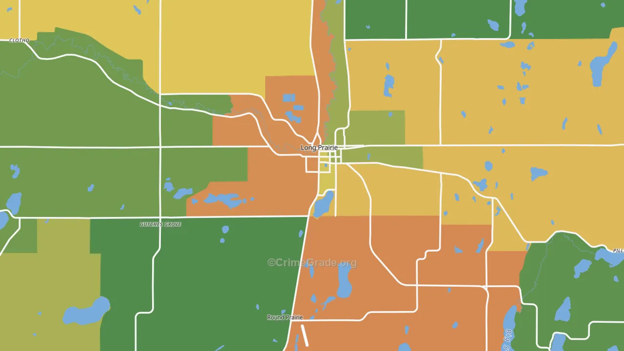 56347, MN Map of Drug-Related Crime Rates