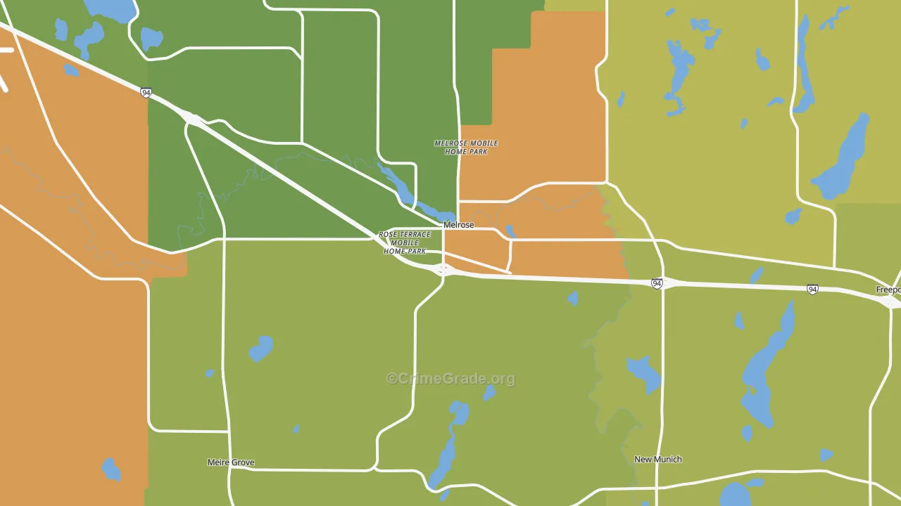 56352, MN Map of Drug-Related Crime Rates