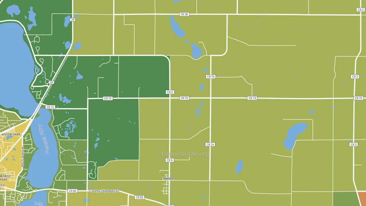 56355, MN Map of Drug-Related Crime Rates