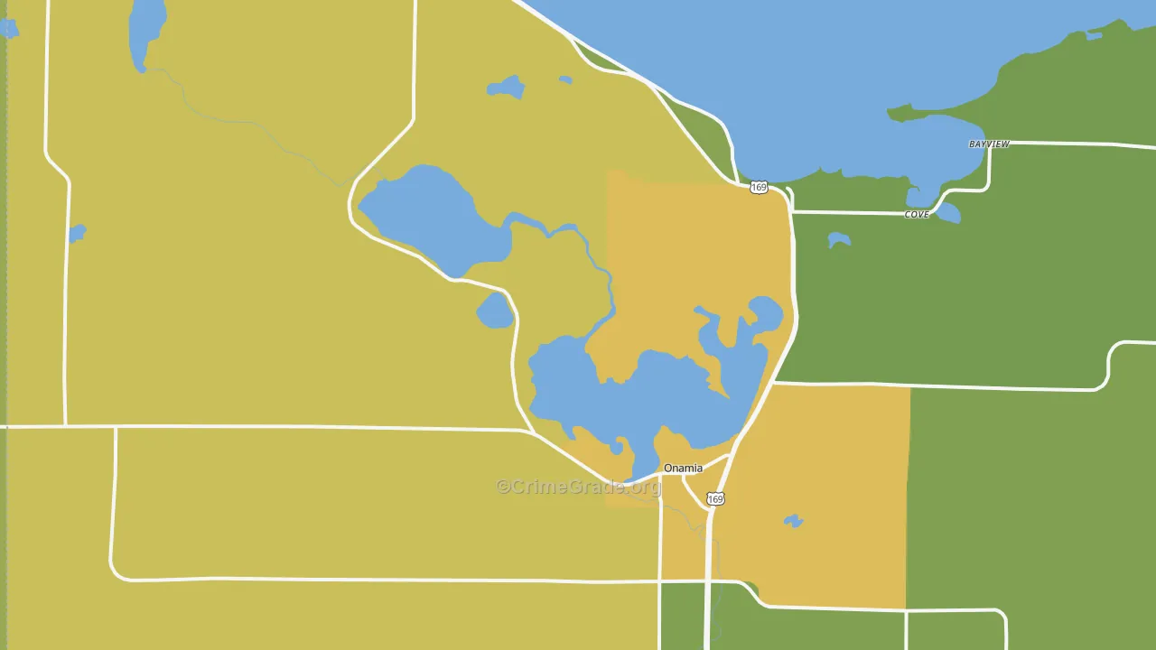 56359, MN Map of Drug-Related Crime Rates