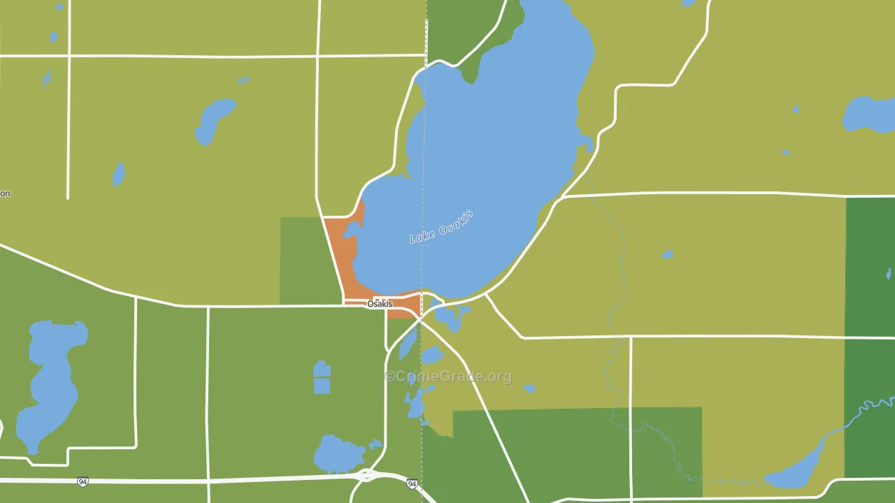 56360, MN Map of Drug-Related Crime Rates