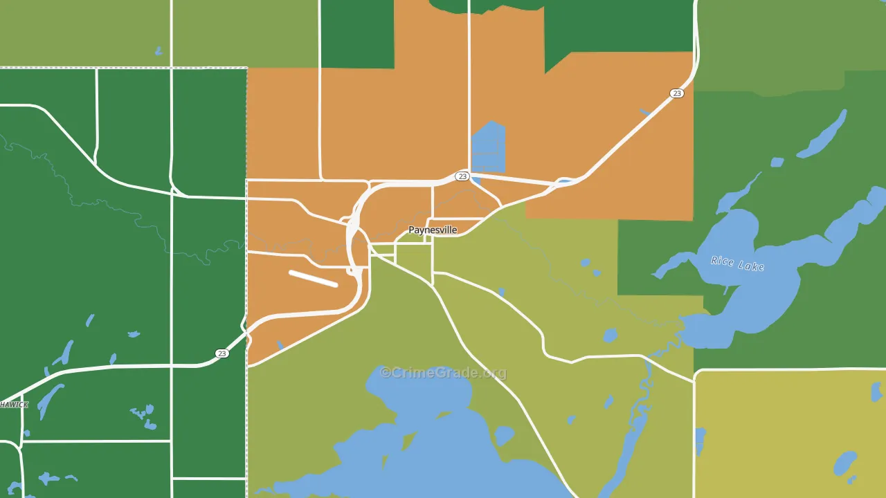 56362, MN Map of Drug-Related Crime Rates