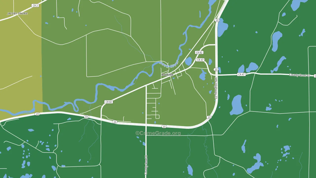 56369, MN Map of Drug-Related Crime Rates