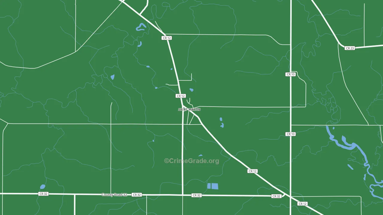 56376, MN Map of Drug-Related Crime Rates