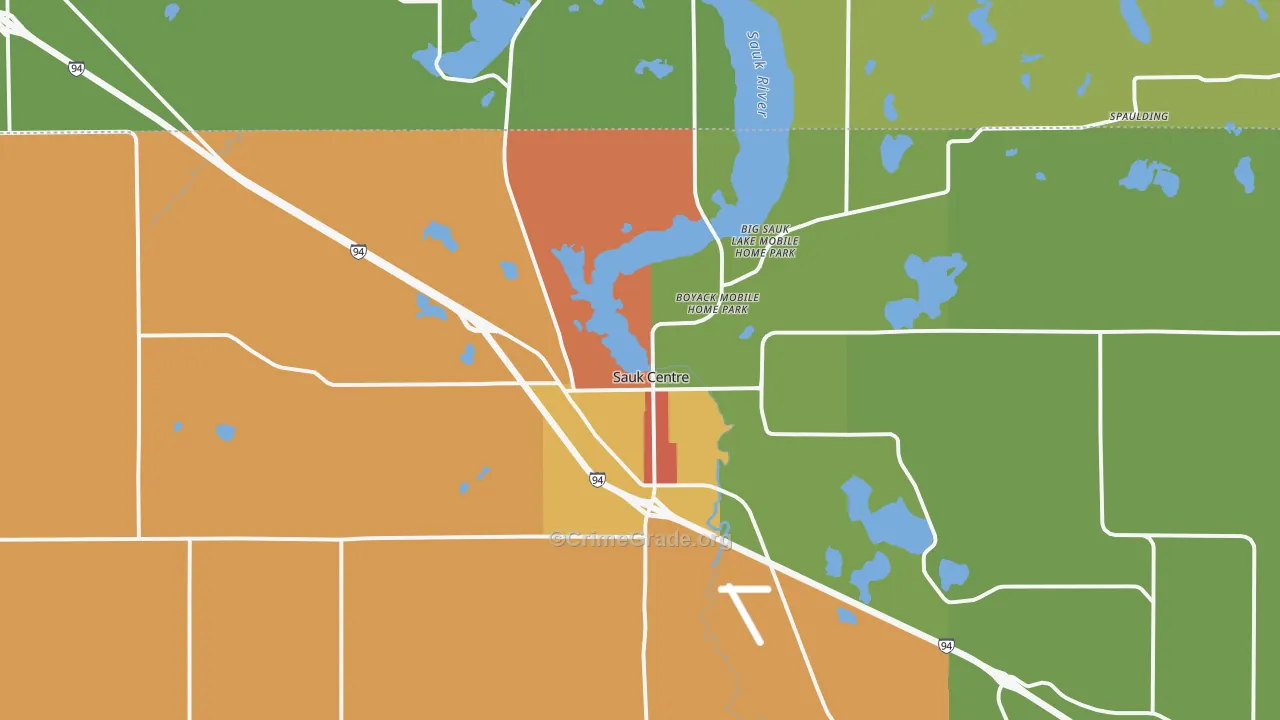 56378, MN Map of Drug-Related Crime Rates