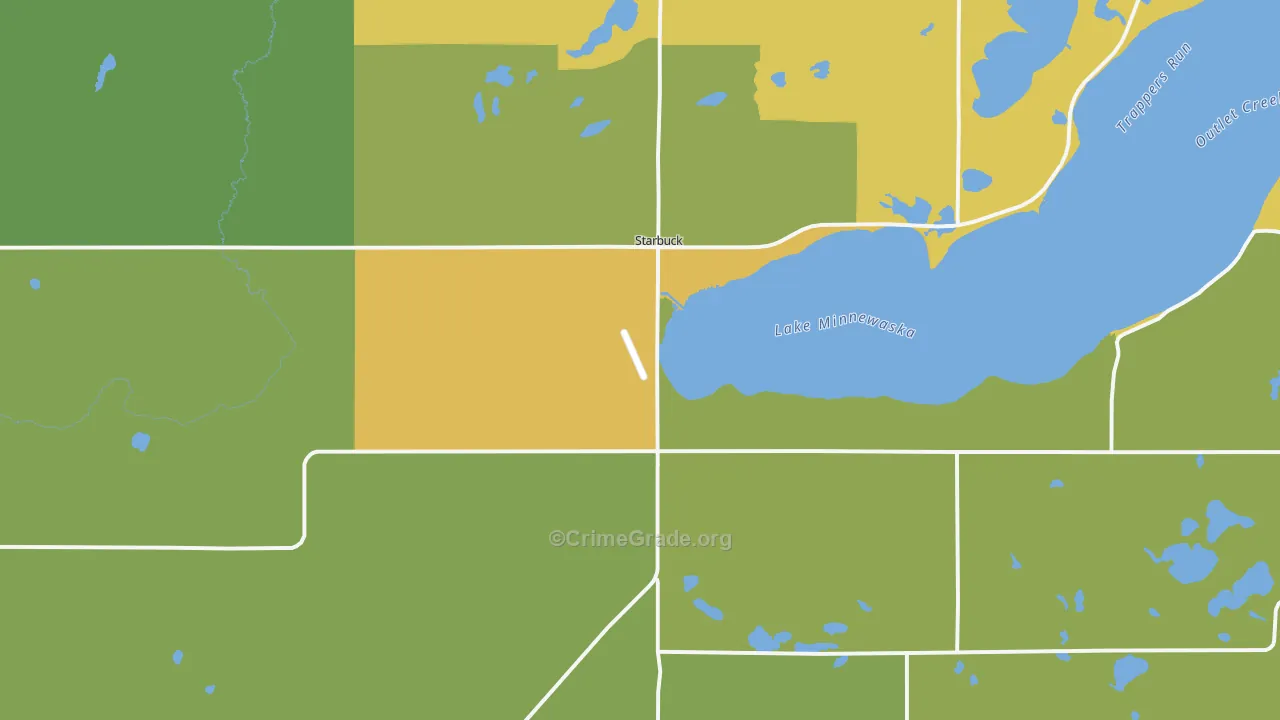 56381, MN Map of Drug-Related Crime Rates