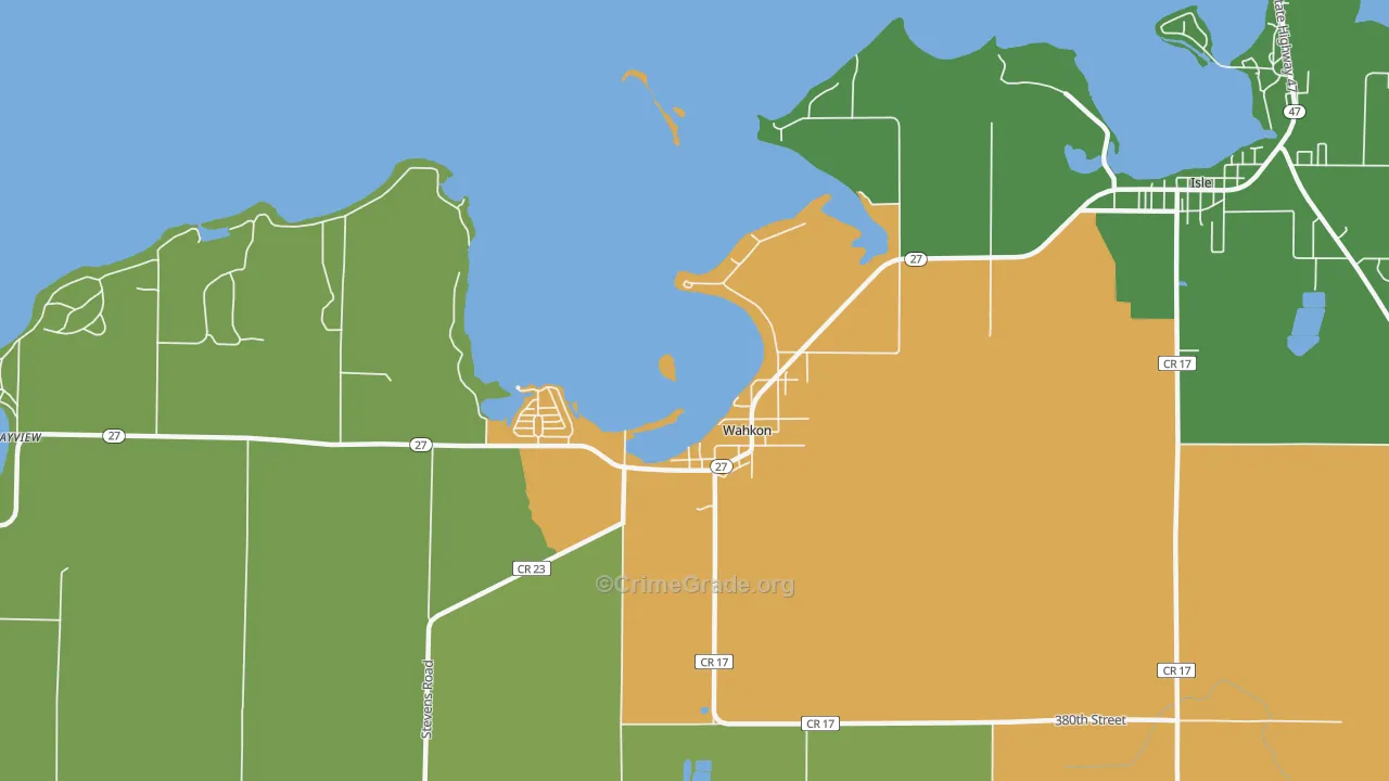 56386, MN Map of Drug-Related Crime Rates