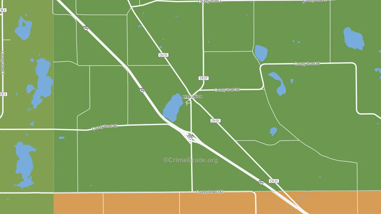 56389, MN Map of Drug-Related Crime Rates