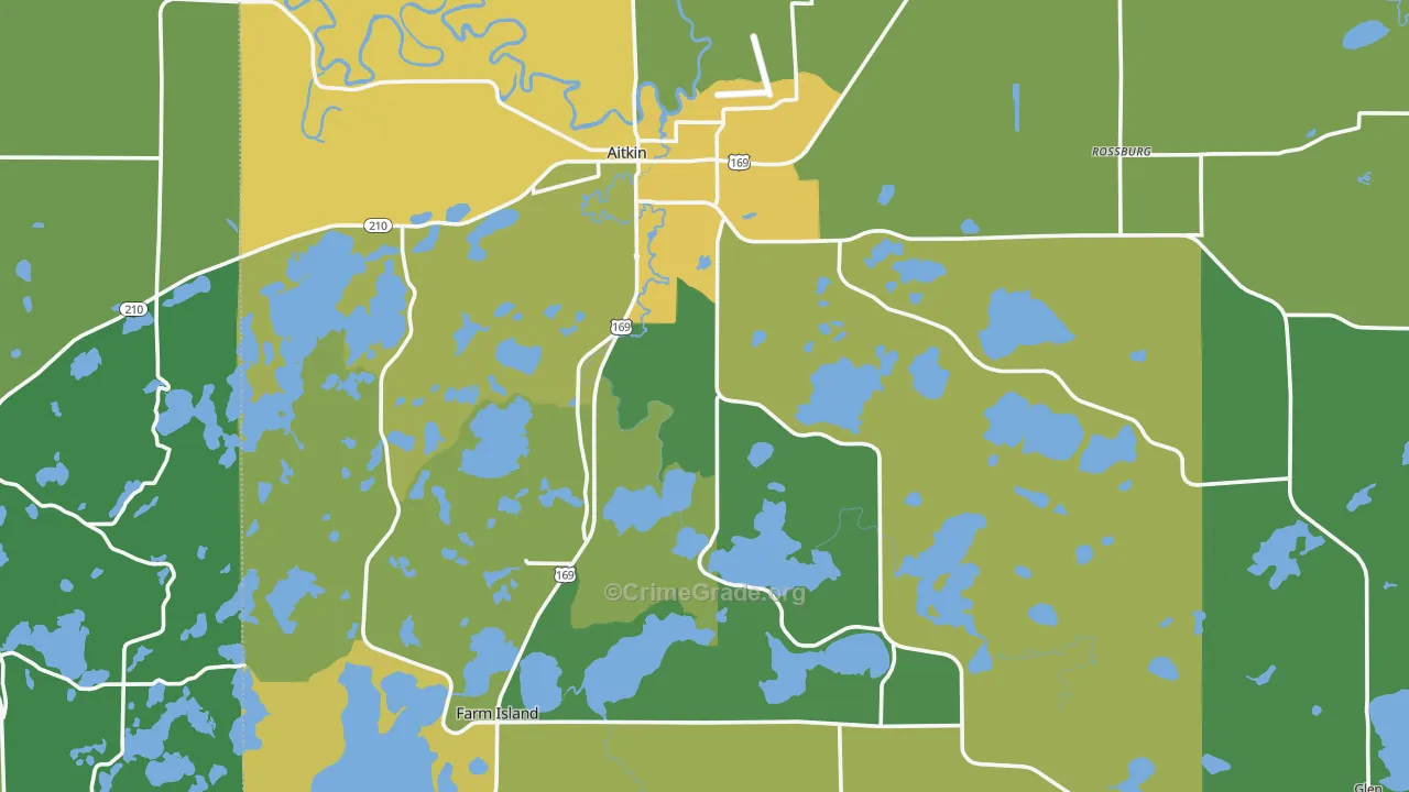 56431, MN Map of Drug-Related Crime Rates