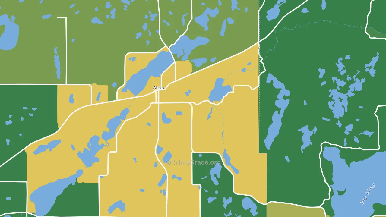 56433, MN Map of Drug-Related Crime Rates