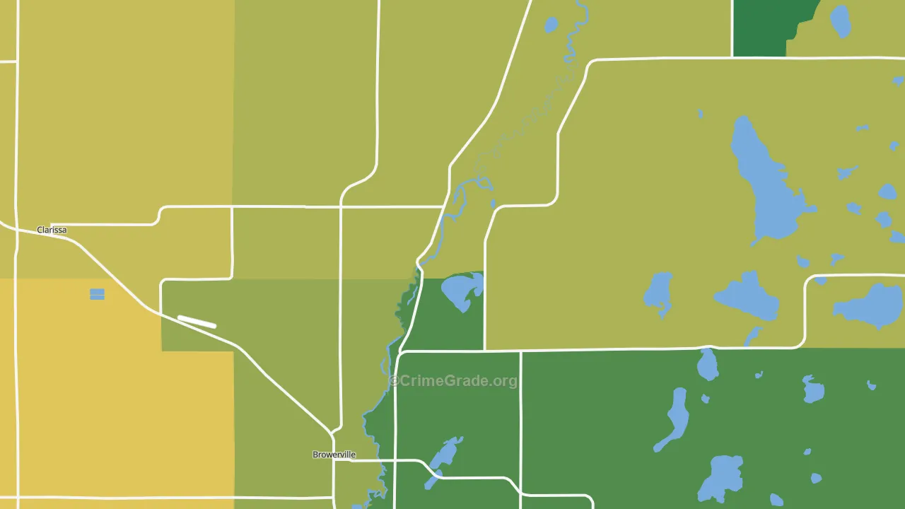 56438, MN Map of Drug-Related Crime Rates
