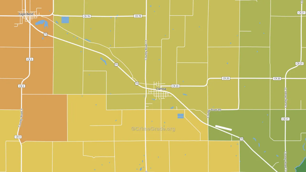 56440, MN Map of Drug-Related Crime Rates