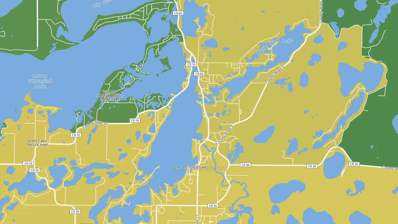56442, MN Map of Drug-Related Crime Rates