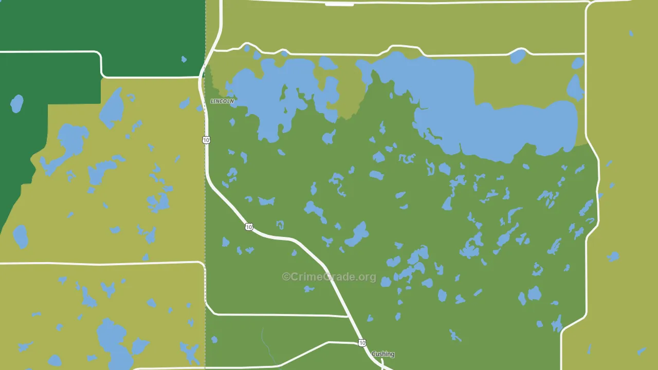 56443, MN Map of Drug-Related Crime Rates