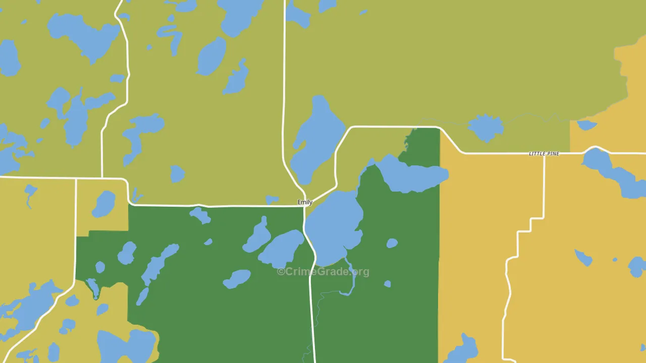 56447, MN Map of Drug-Related Crime Rates