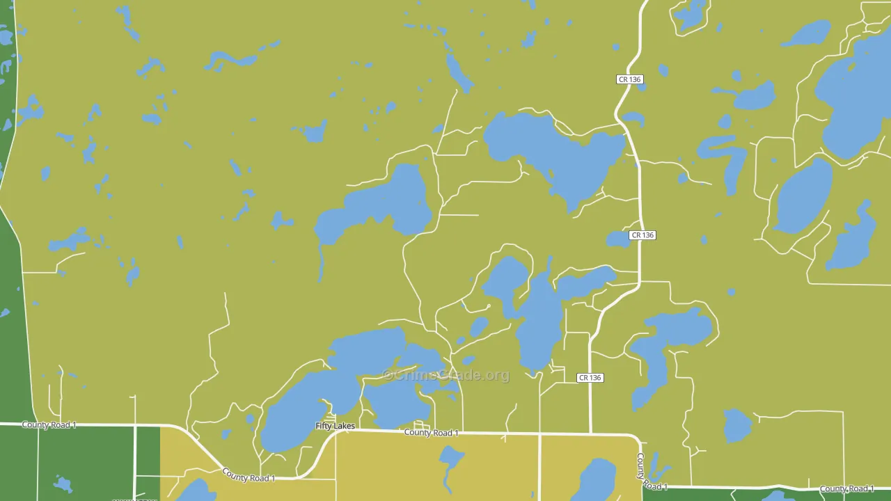 56448, MN Map of Drug-Related Crime Rates