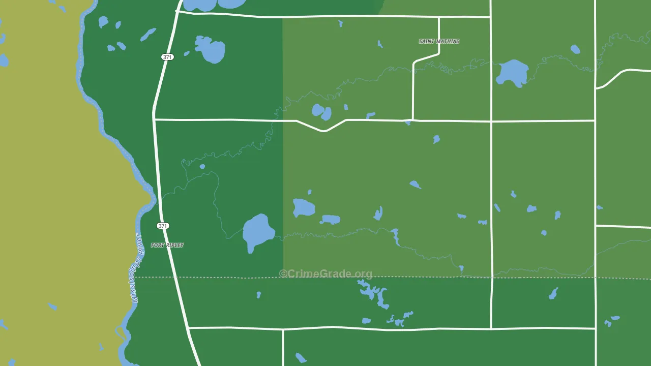 56449, MN Map of Drug-Related Crime Rates