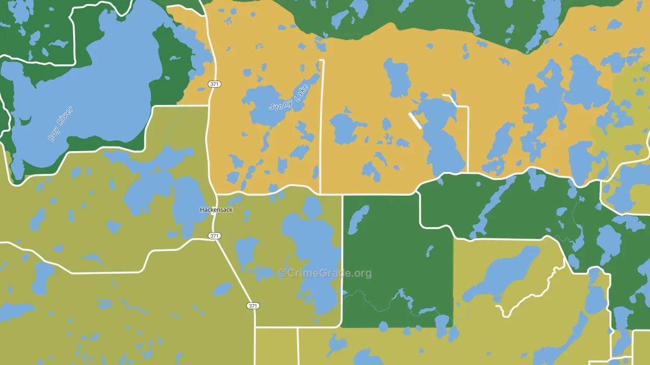 56452, MN Map of Drug-Related Crime Rates