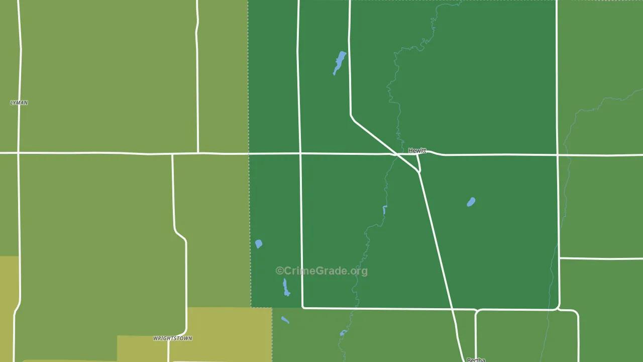 56453, MN Map of Drug-Related Crime Rates