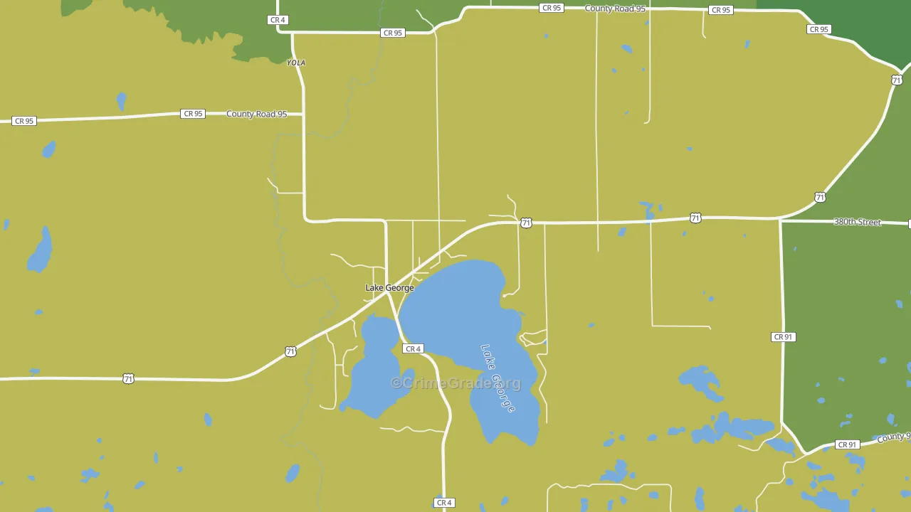 56458, MN Map of Drug-Related Crime Rates