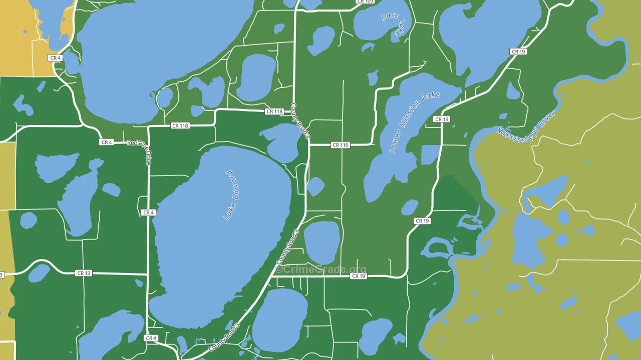 56465, MN Map of Drug-Related Crime Rates