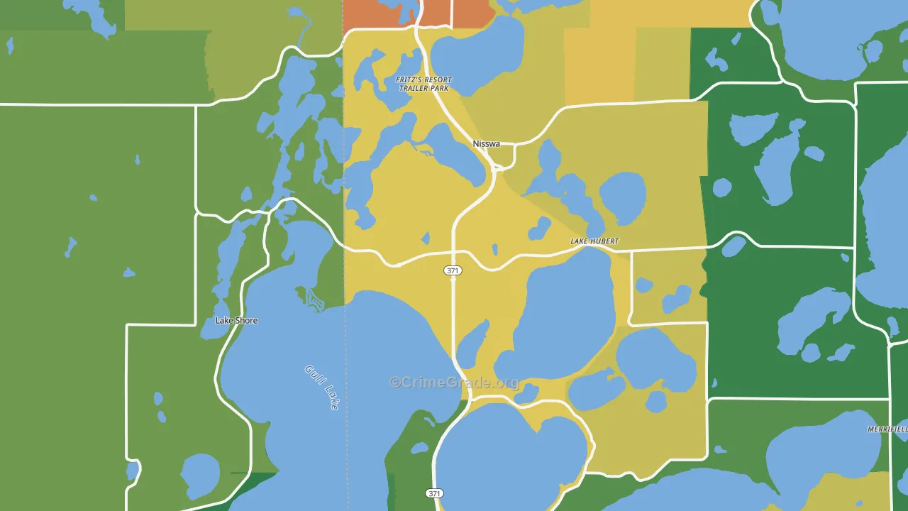 56468, MN Map of Drug-Related Crime Rates