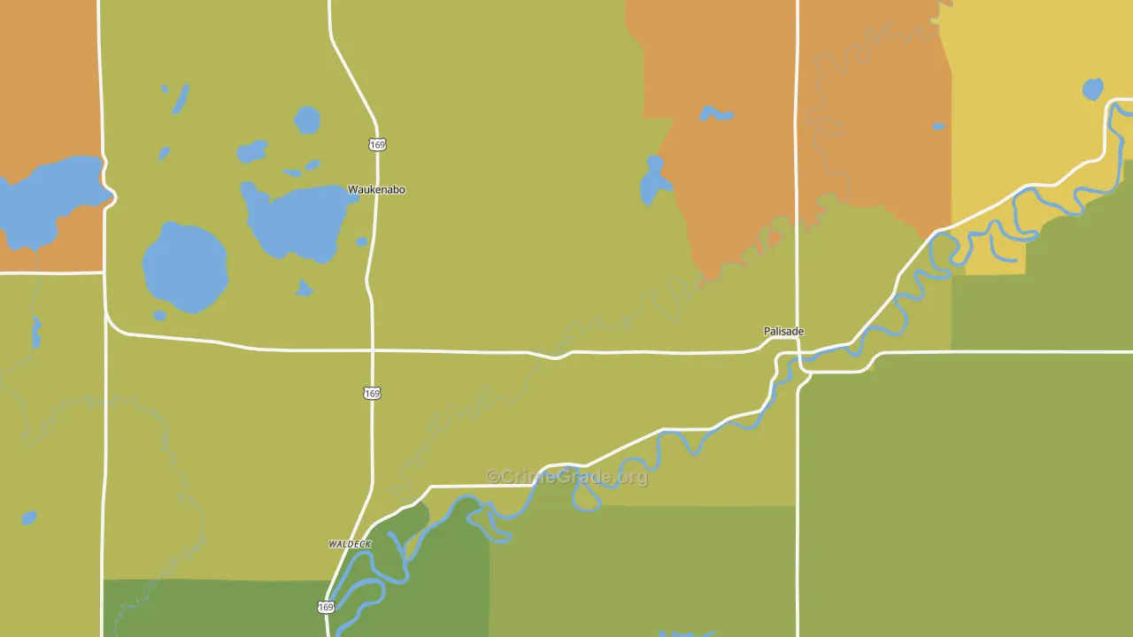 56469, MN Map of Drug-Related Crime Rates