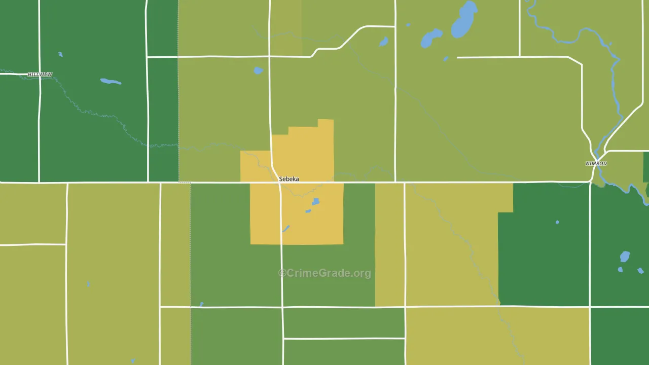 56477, MN Map of Drug-Related Crime Rates