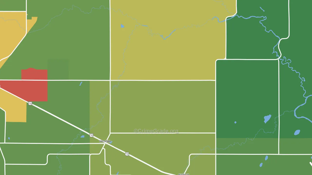 56481, MN Map of Drug-Related Crime Rates