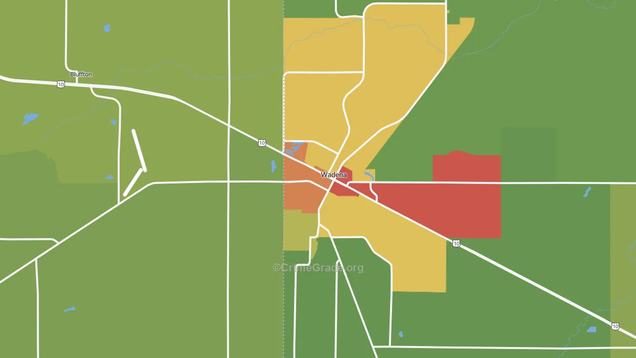 56482, MN Map of Drug-Related Crime Rates
