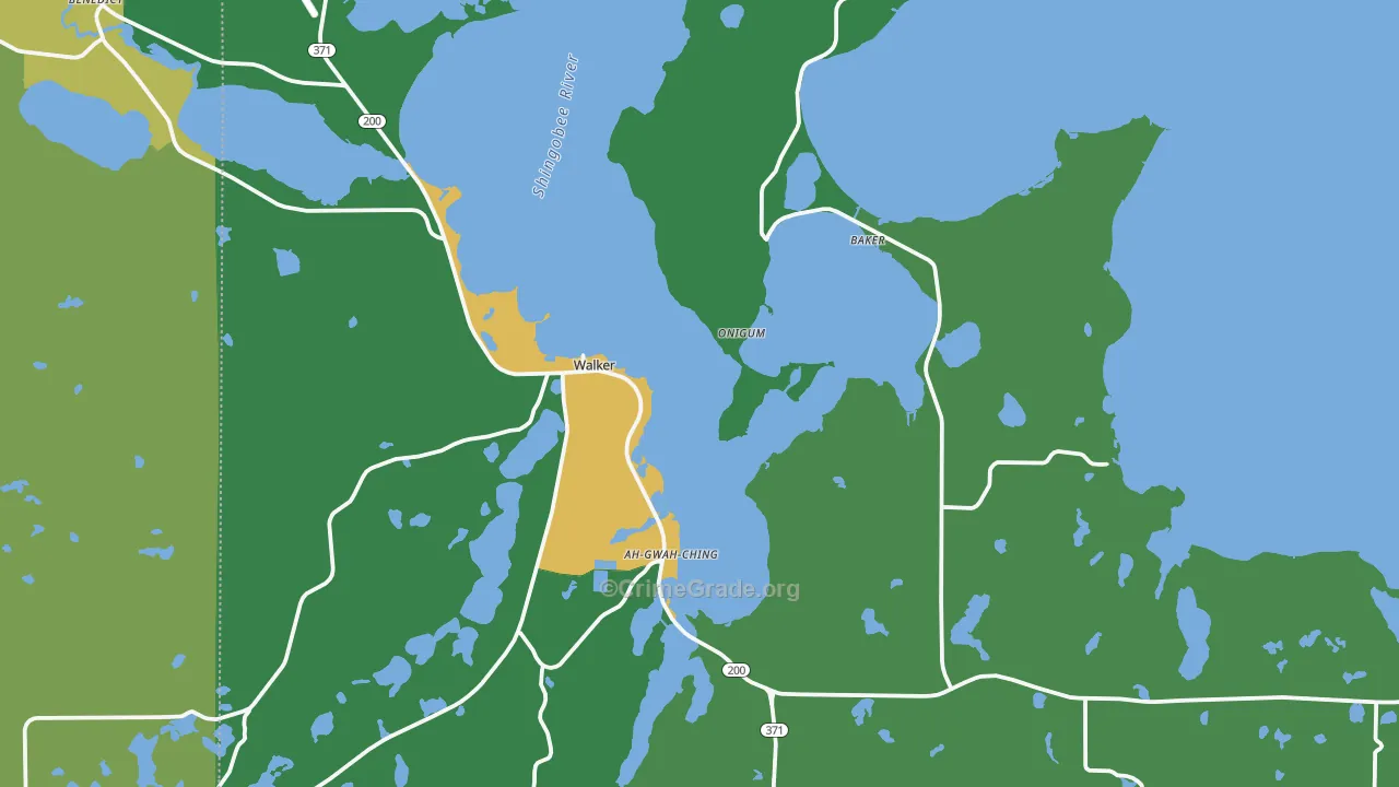 56484, MN Map of Drug-Related Crime Rates