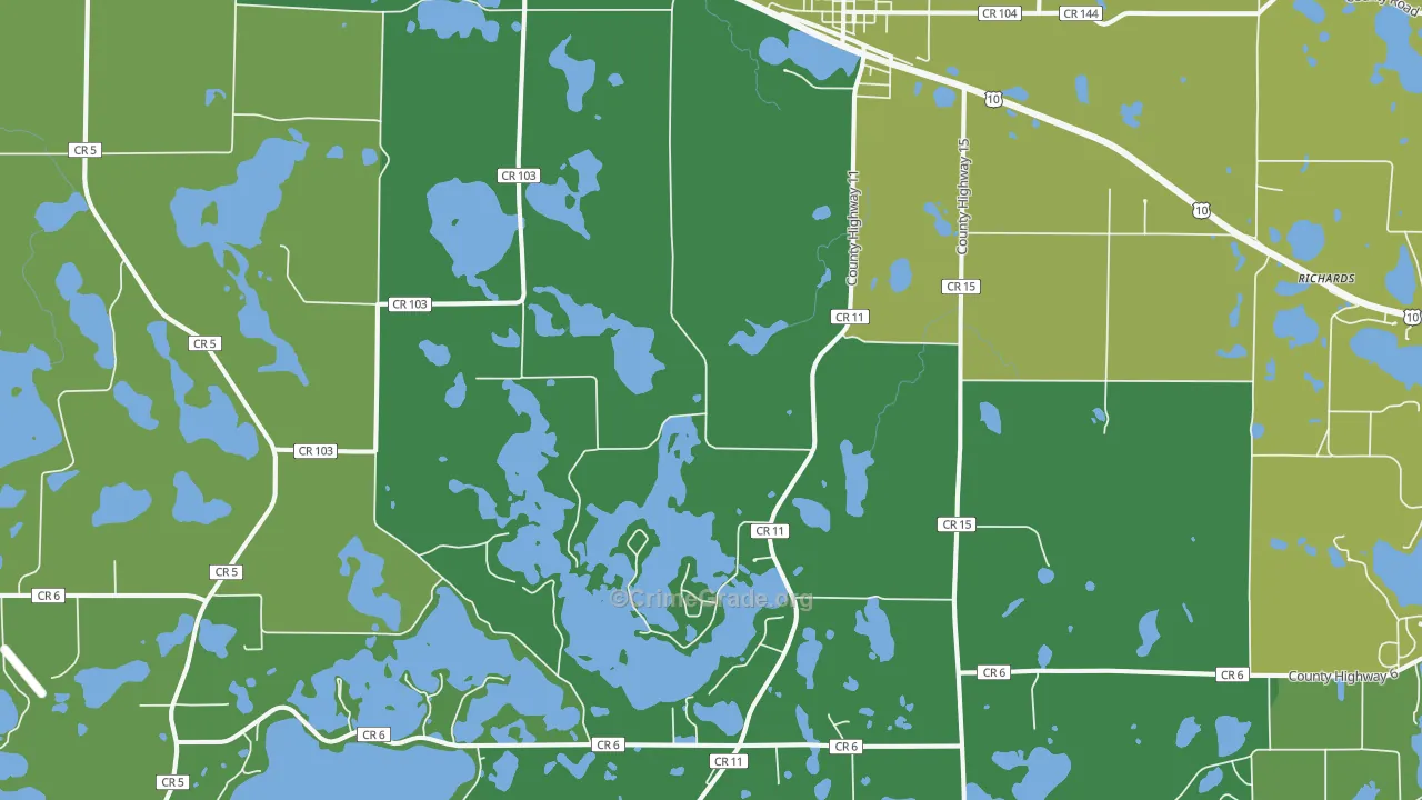 56511, MN Map of Drug-Related Crime Rates
