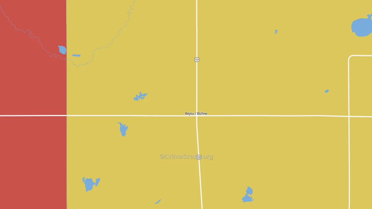 56516, MN Map of Drug-Related Crime Rates
