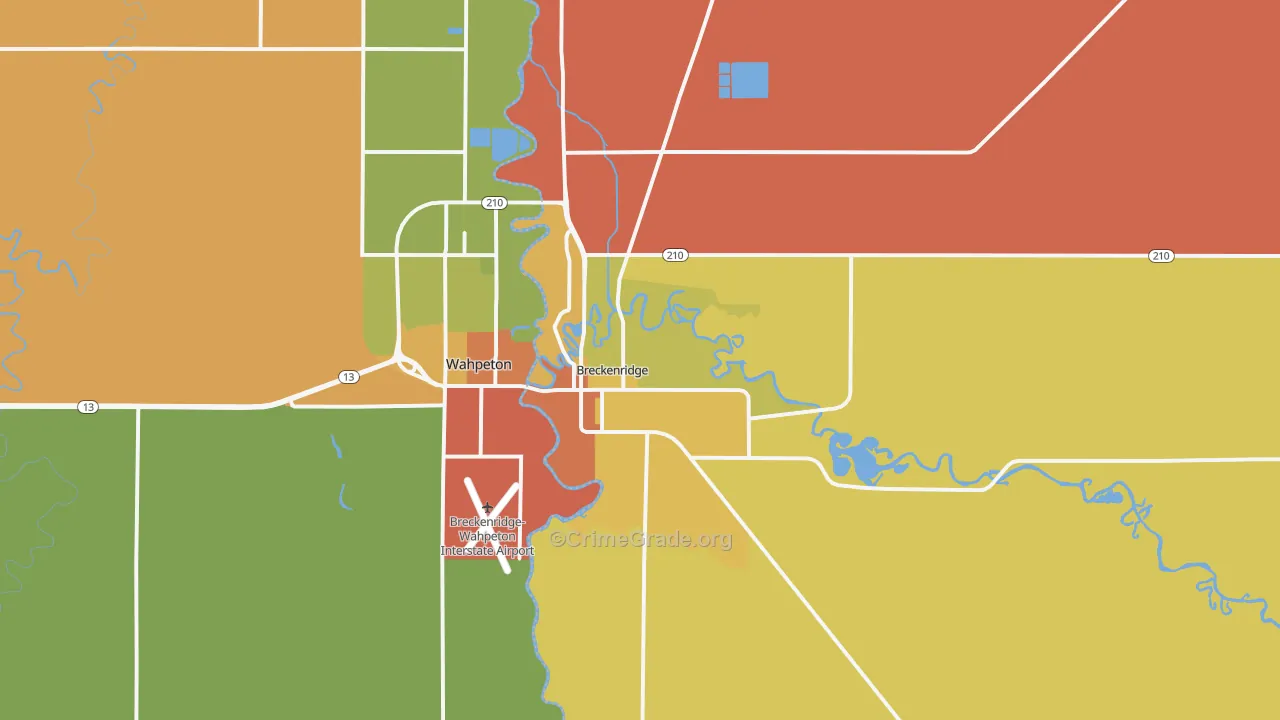 56520, MN Map of Drug-Related Crime Rates