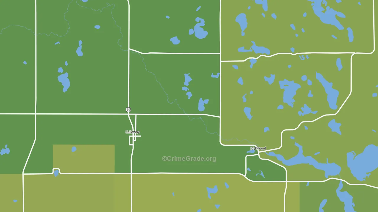 56521, MN Map of Drug-Related Crime Rates