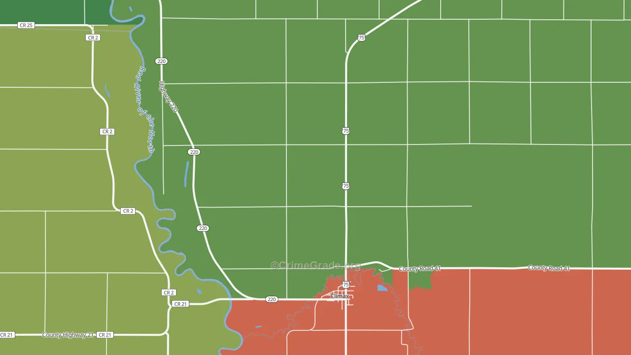 56523, MN Map of Drug-Related Crime Rates