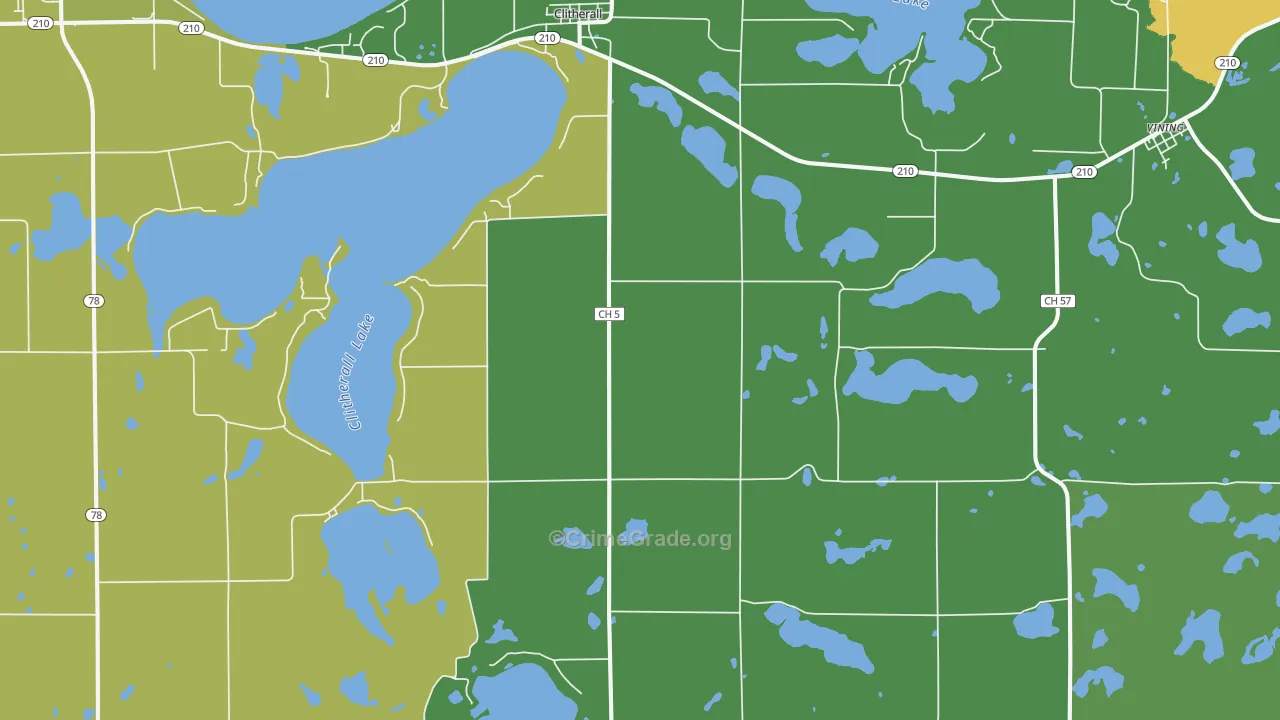 56524, MN Map of Drug-Related Crime Rates