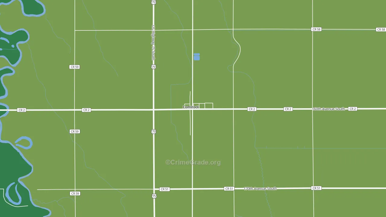 56525, MN Map of Drug-Related Crime Rates