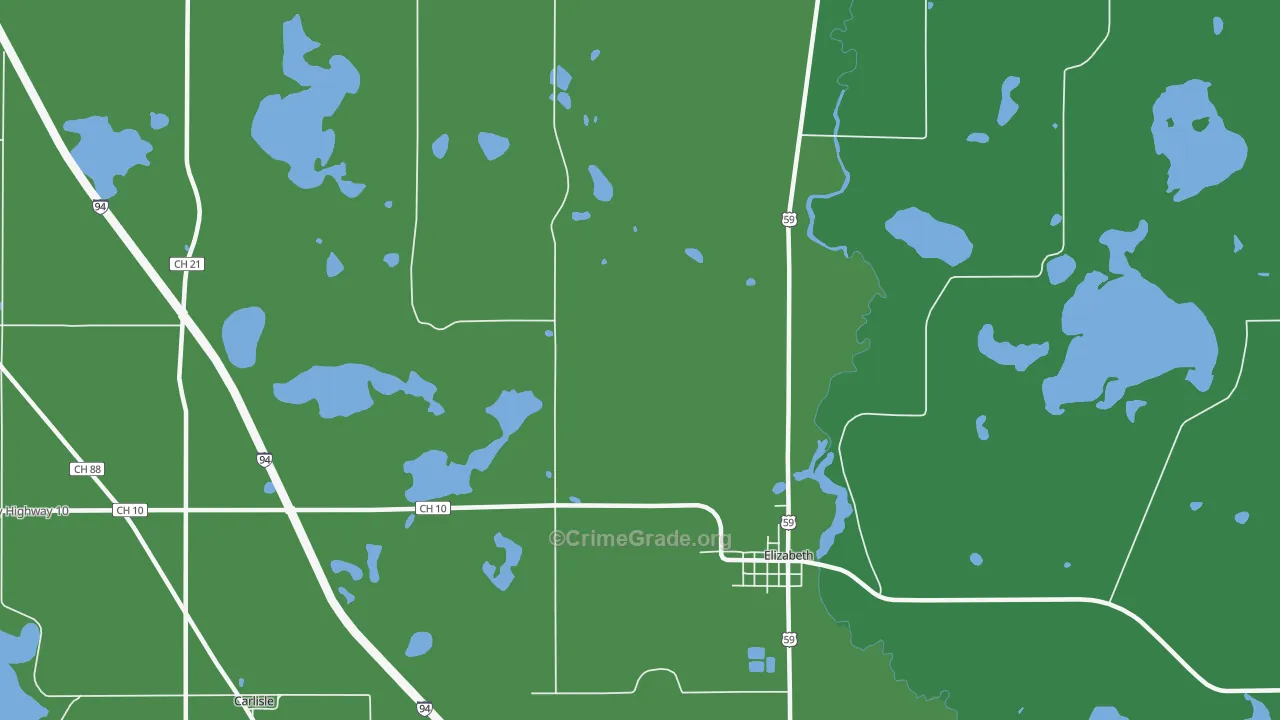 56533, MN Map of Drug-Related Crime Rates