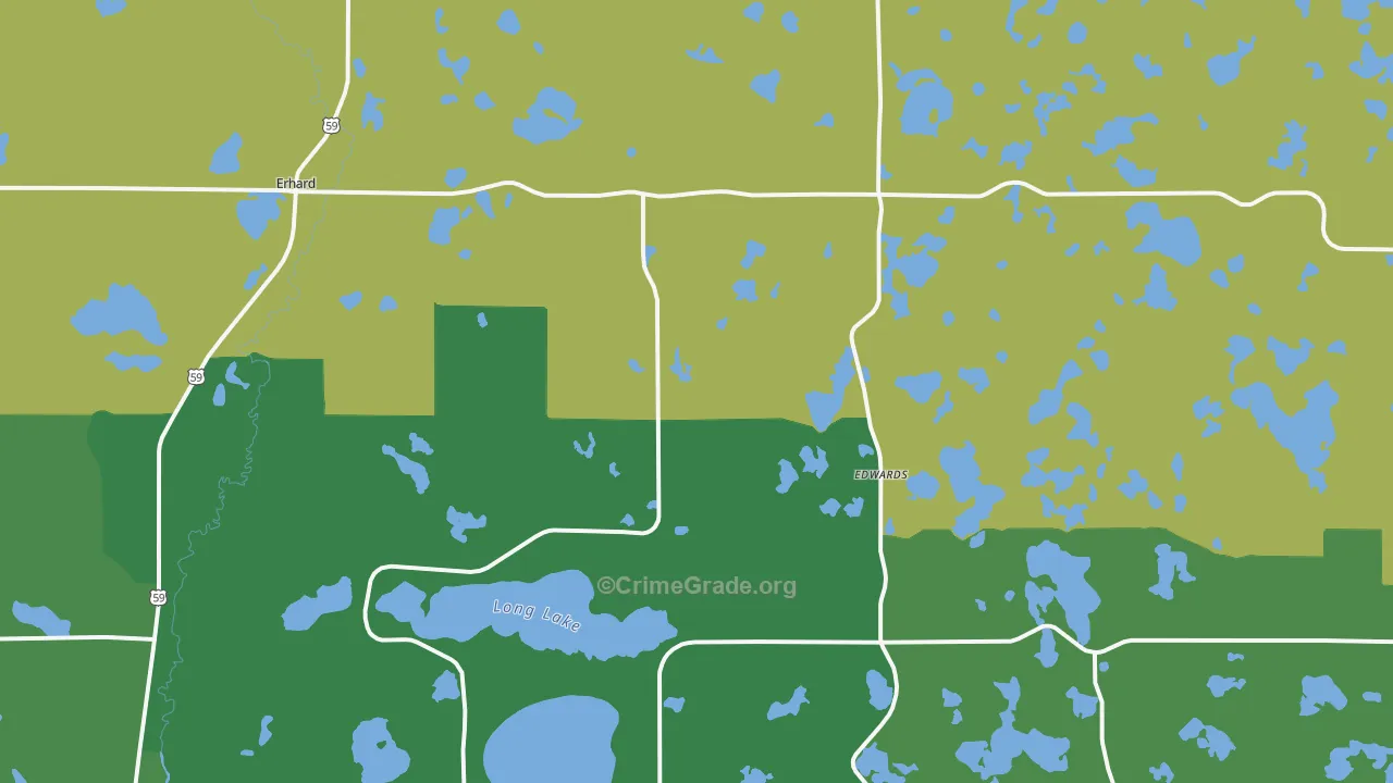56534, MN Map of Drug-Related Crime Rates