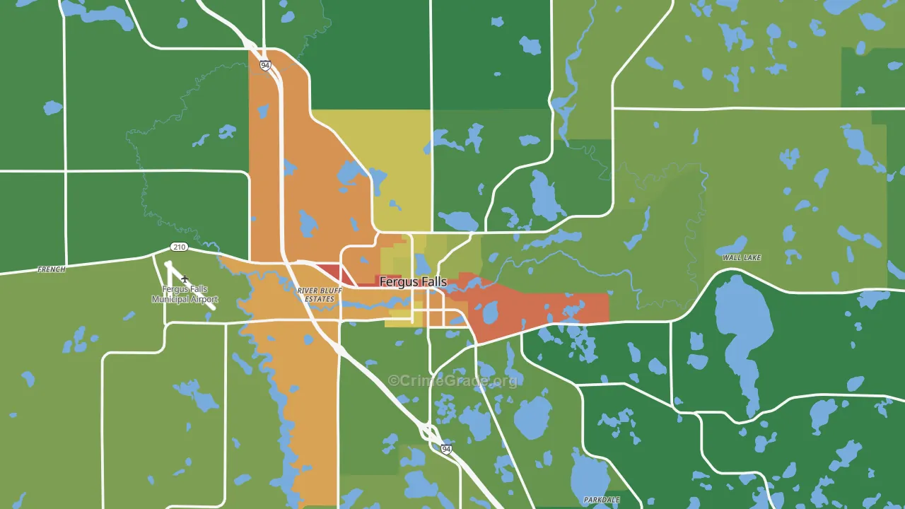 56537, MN Map of Drug-Related Crime Rates