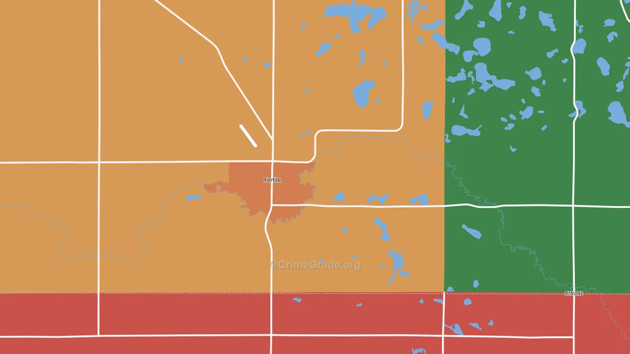 56540, MN Map of Drug-Related Crime Rates