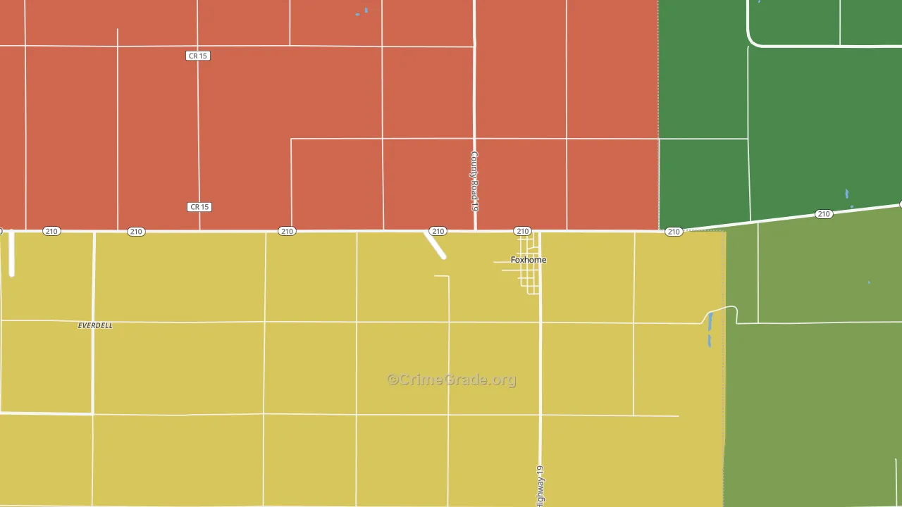 56543, MN Map of Drug-Related Crime Rates